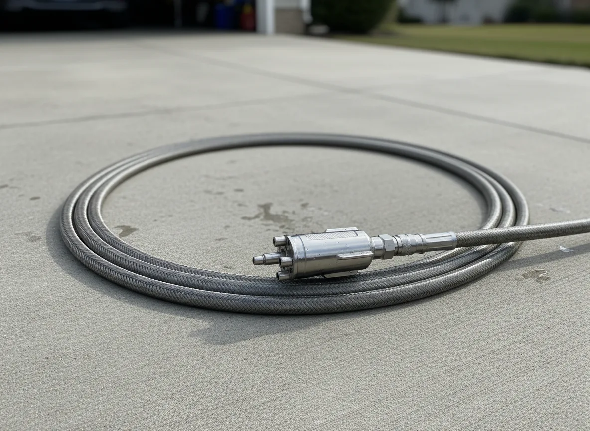 Hydro jetting nozzle and hose